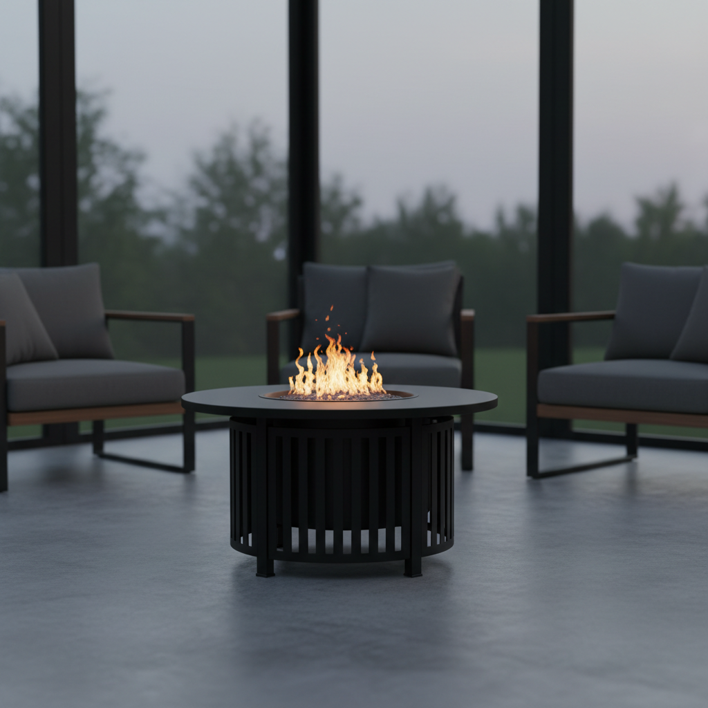 Managing Airflow for Fire Tables in Semi-Enclosed Patios