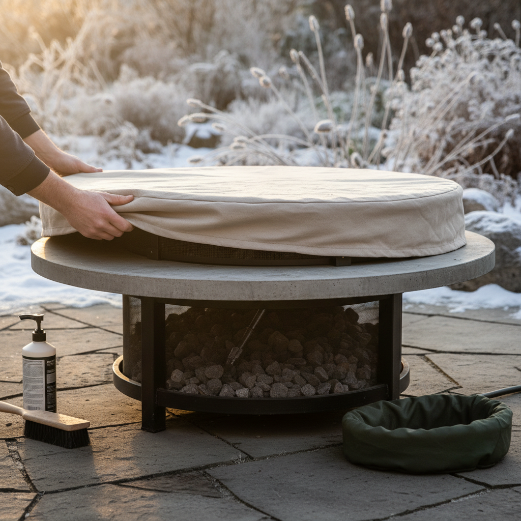 Winterizing Your Fire Table Surface to Prevent Damage