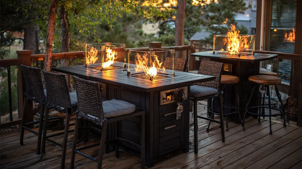 high top vs standard fire table height