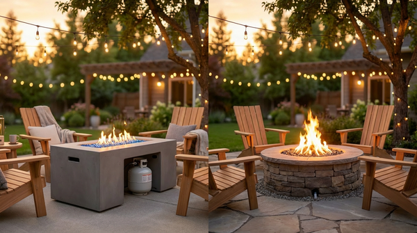 propane vs natural gas fire pit cover