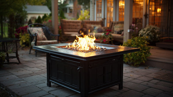 semi enclosed patio fire pit ventilation