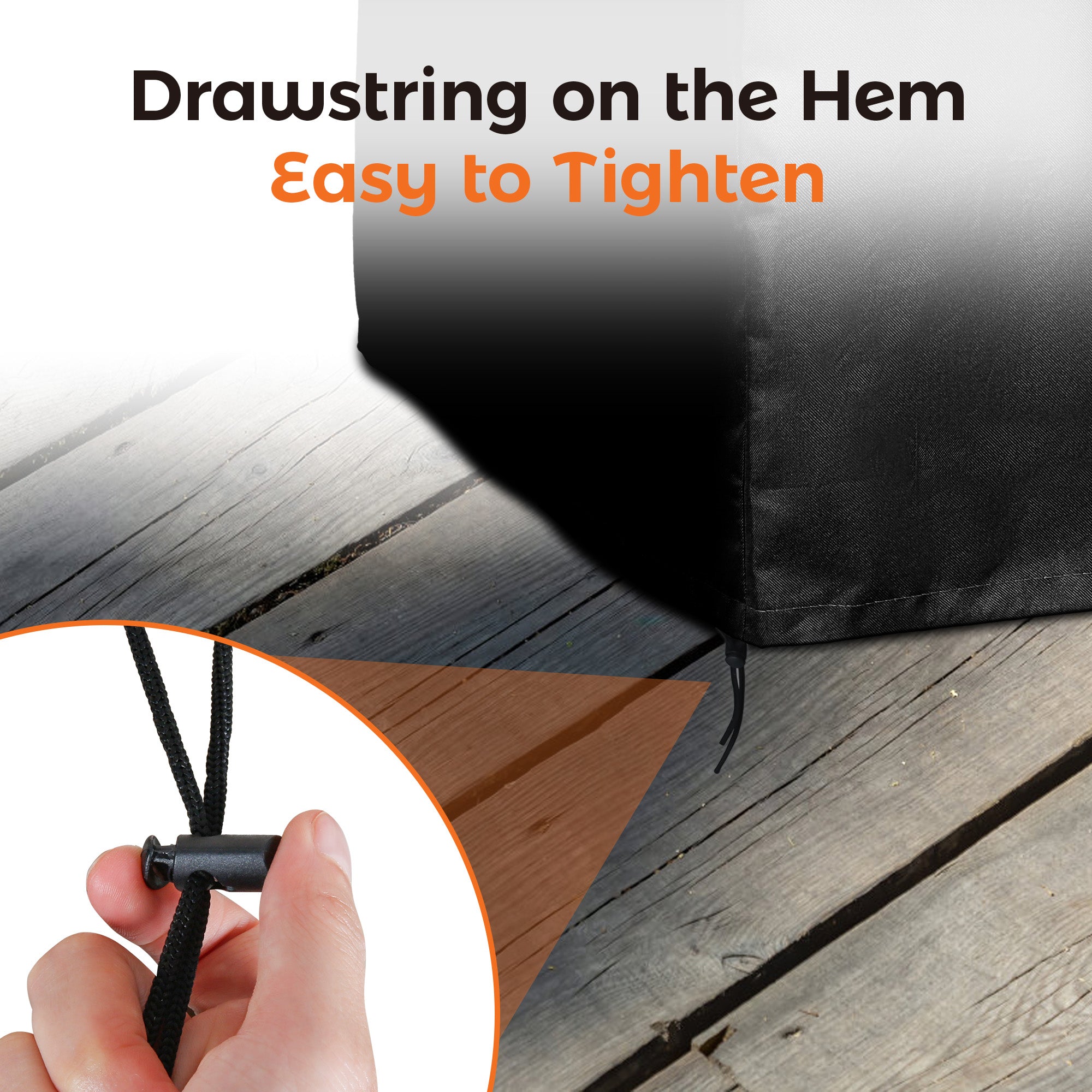 32 Inch Fire Pit Cover, Black