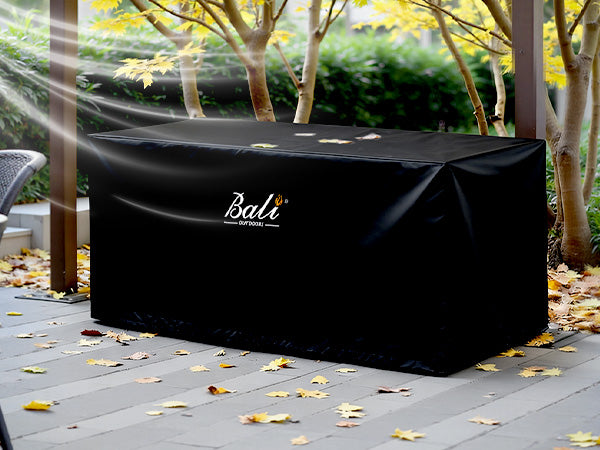 42 Inch Rectangular Fire Pit Covers, Black