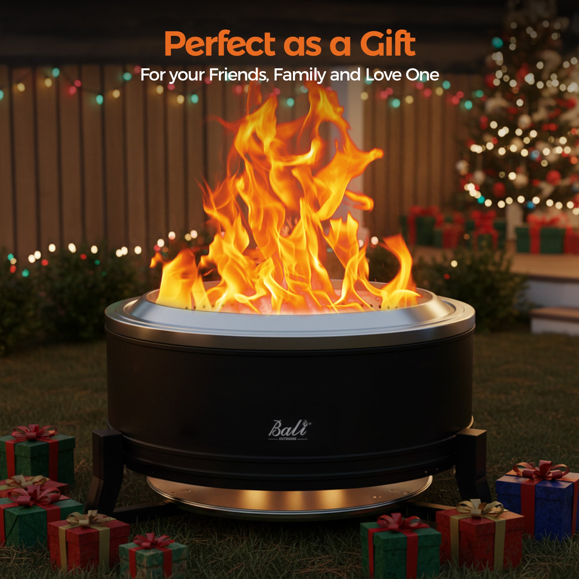 27 Inch Outdoor Smokeless Fire Pit With Ash Pan