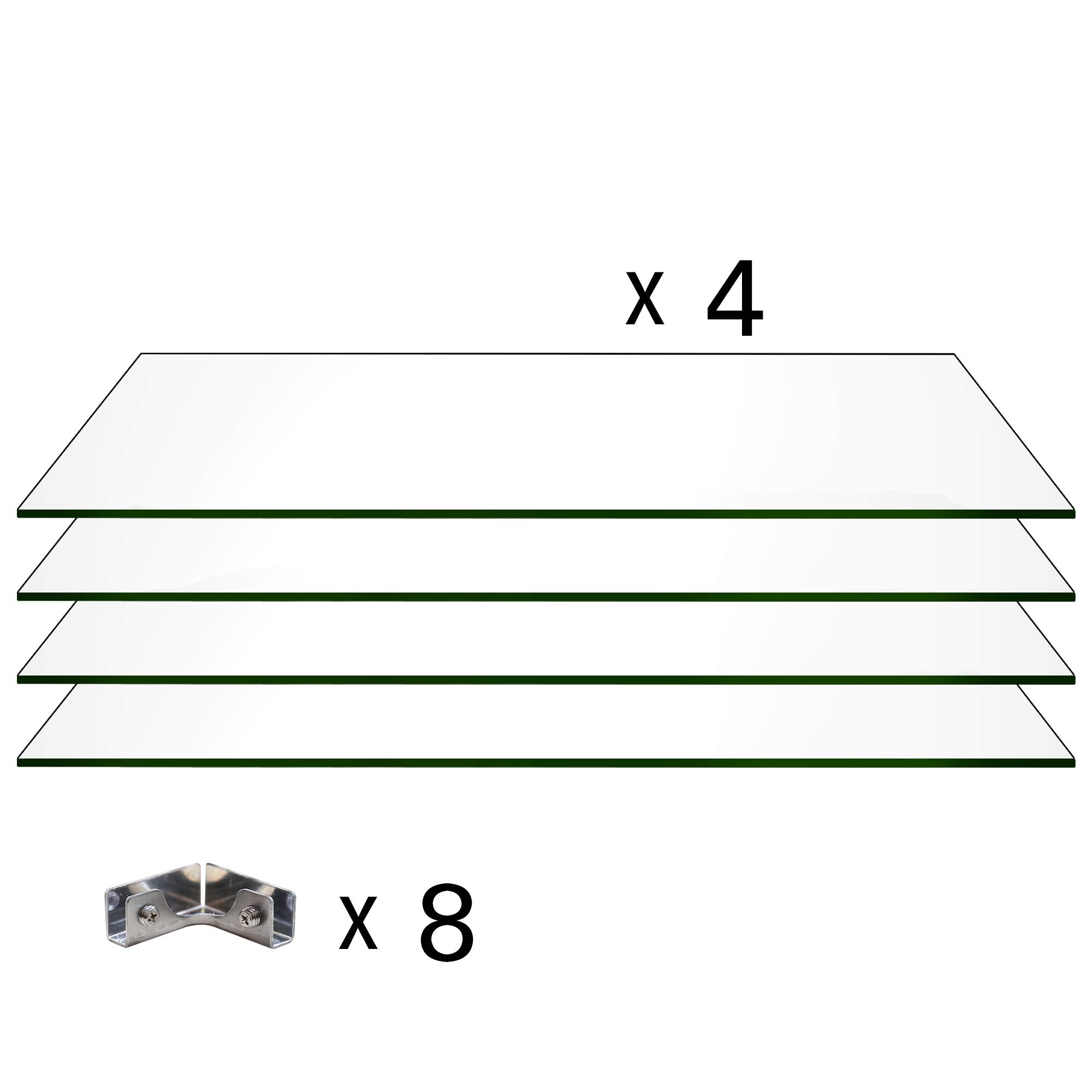18 Inch Fire Pit Glass Wind Guard Fence